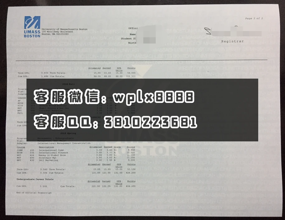 麻省大学波士顿分校  成绩单.JPG