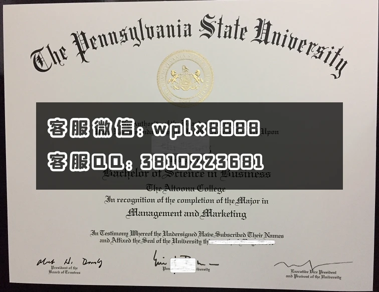 宾州州立大学毕业证.JPG