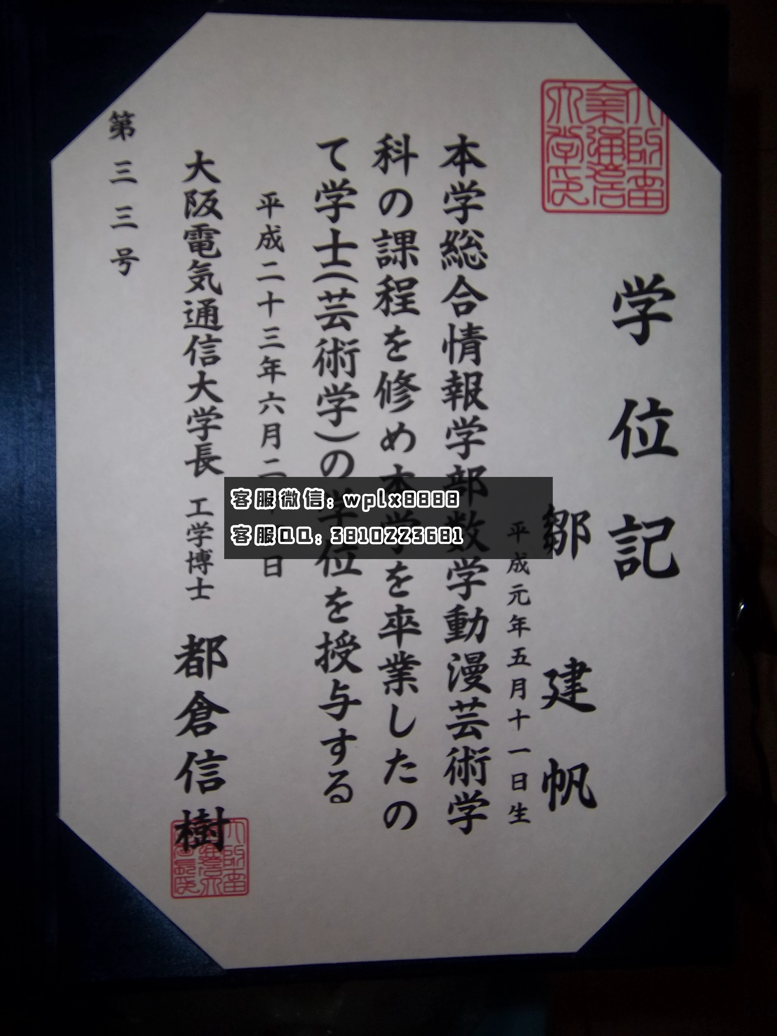 大阪电气大学毕业证.JPG