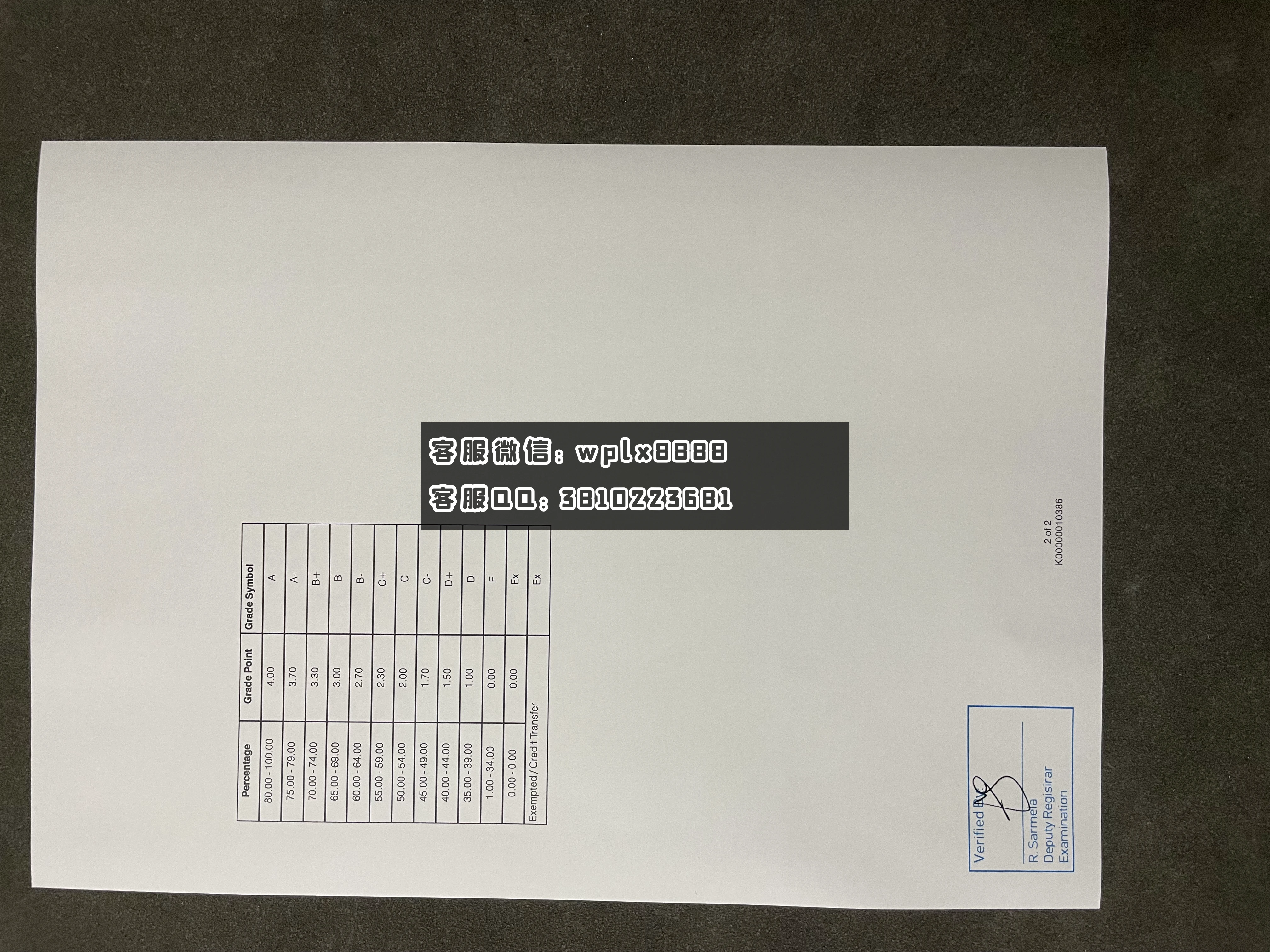 马来西亚林肯大学成绩单 成品2