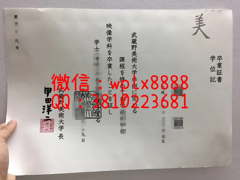 武藏野美术大学毕业证
