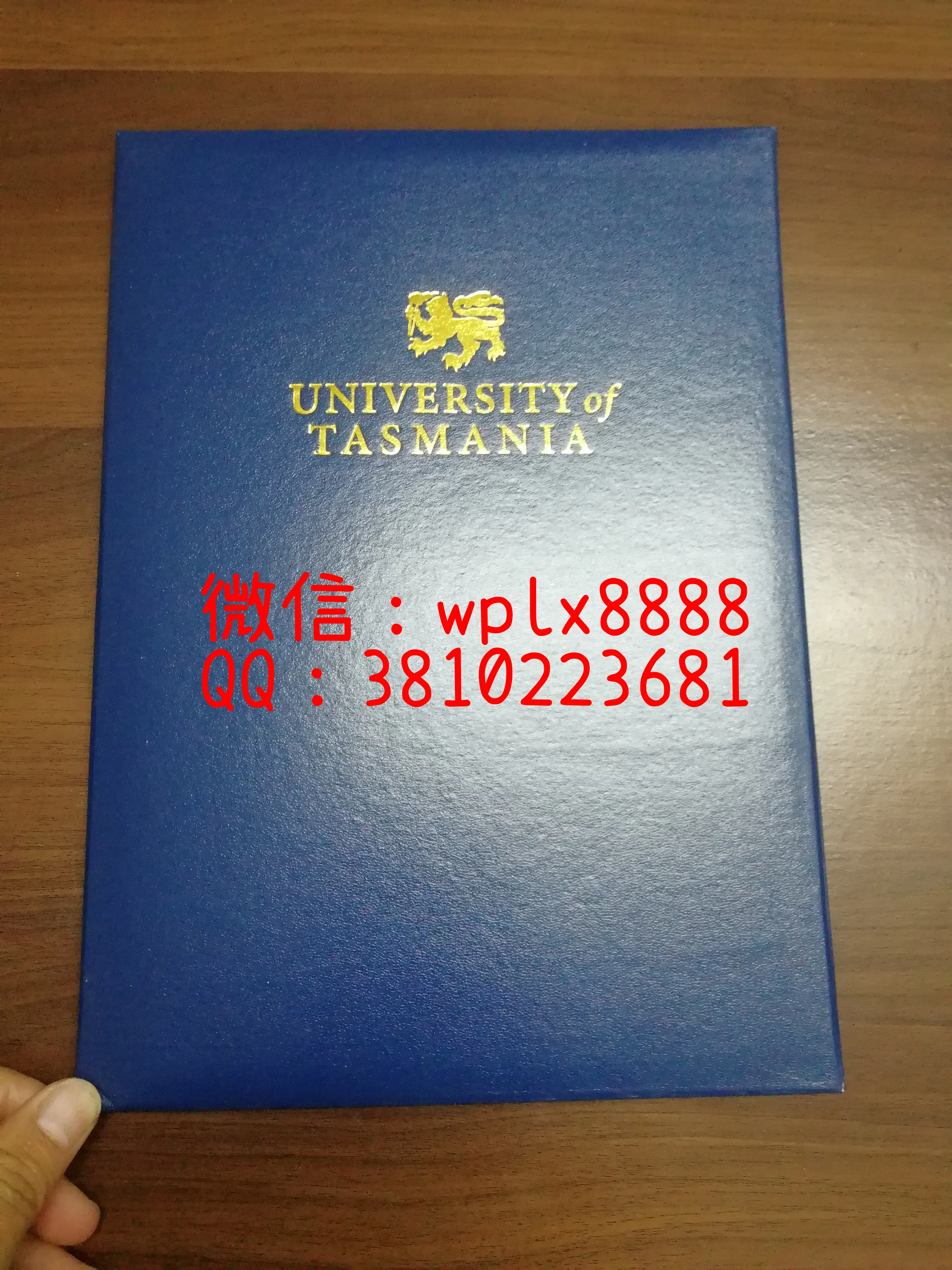 塔斯马尼亚大学毕业证书外壳