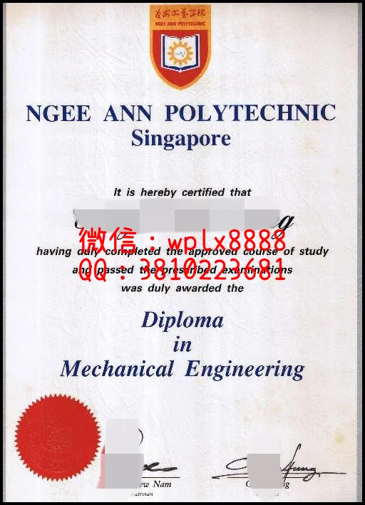 新加坡义安理工学院专科毕业证ngee-ann-polytechnic_副本