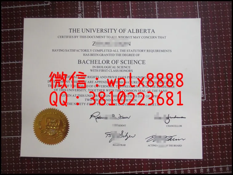 阿尔伯塔大学毕业证_副本