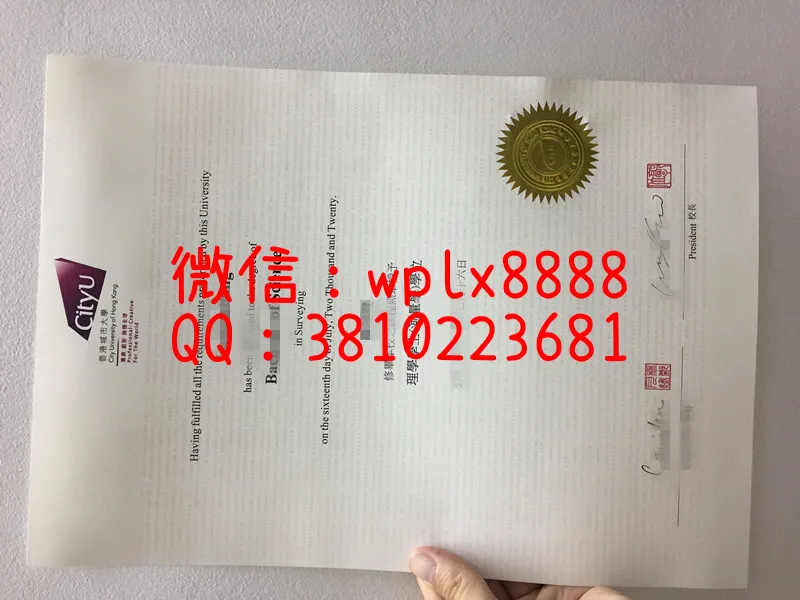 香港城市大学新版毕业证