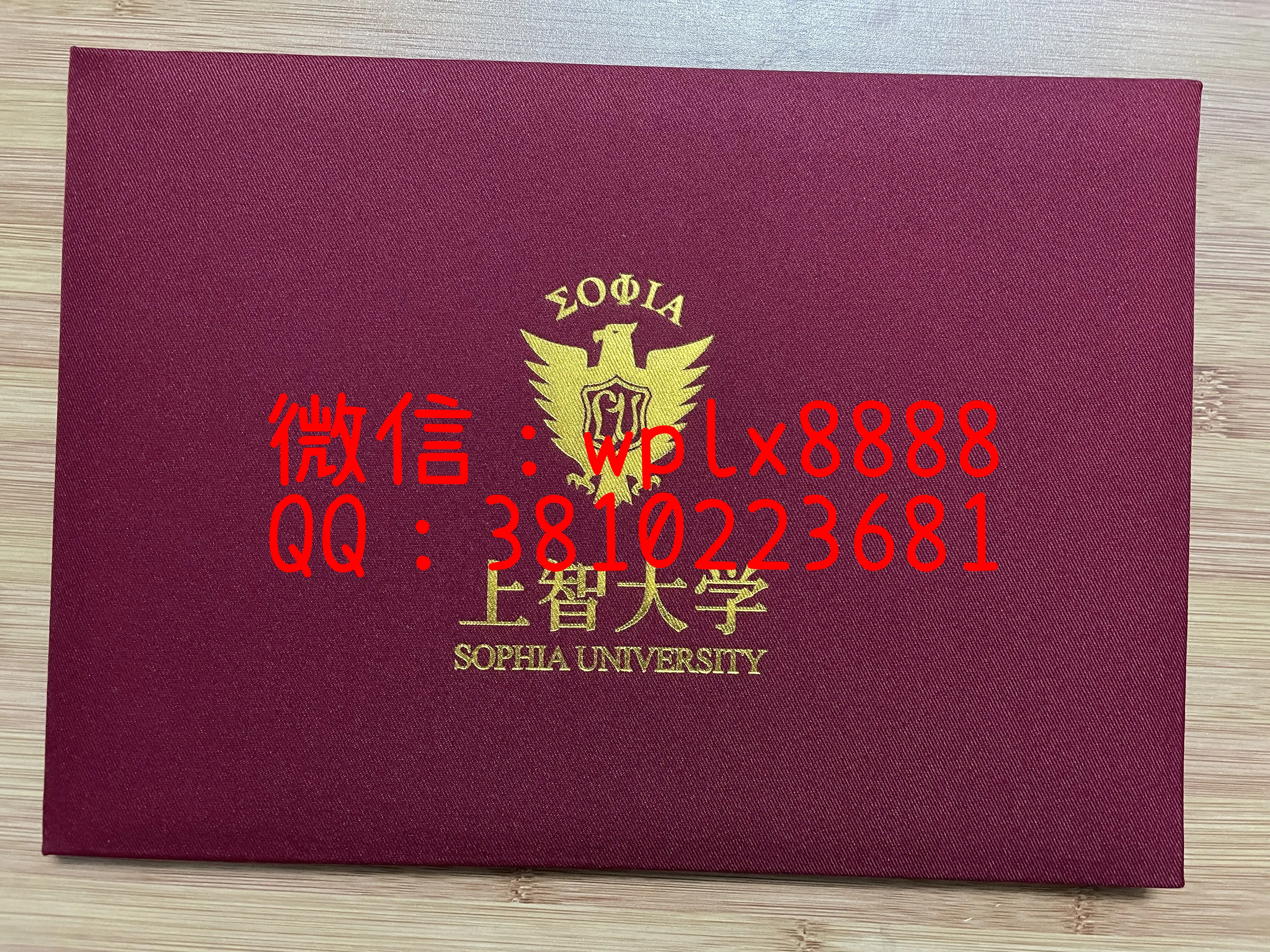 日本上智大学毕业证-壳子3